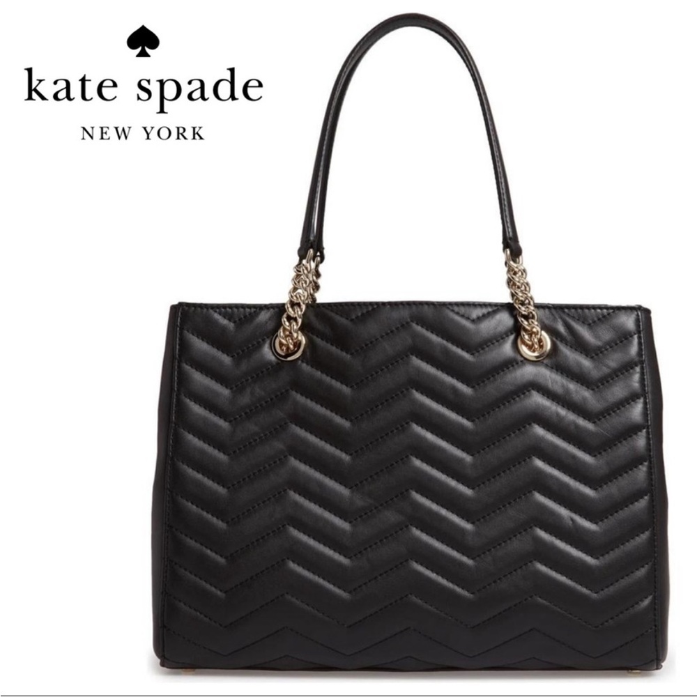 NWT Kate Spade Reese Park Courtnee Large Quilted Leather Tote shoulder Bag - Picture 6 of 10